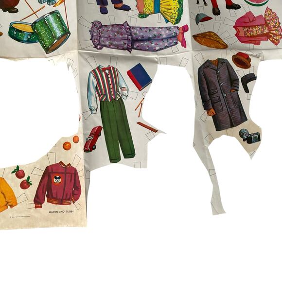 Vintage Walt Disney Mouseketeer Cut Outs Paper Doll Clothes Incomplete READ - Picture 6 of 10